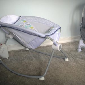 ALEXANDRIA , VA - APRIL 16:vThe Fisher-Price Rock 'n Play sleeper in the home of Miana Marie, she used it for her 4 month old son Mason until the recall. Photo made in  Alexandria, VA  on April 16, 2019 . (Photo by John McDonnell/The Washington Post via Getty Images)